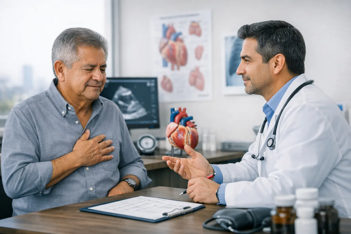 ¿Qué médico trata dolor en el pecho?